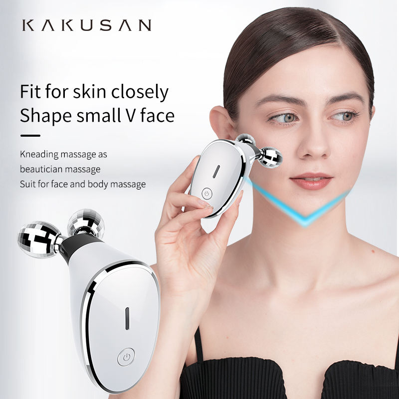Portable Electric Microcurrent Facial Massager, EMS Facial Lifting Electric Massage Muscle Roller