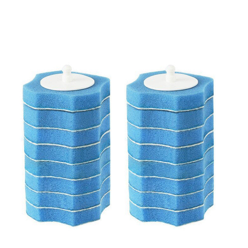 Disposable toilet brush set